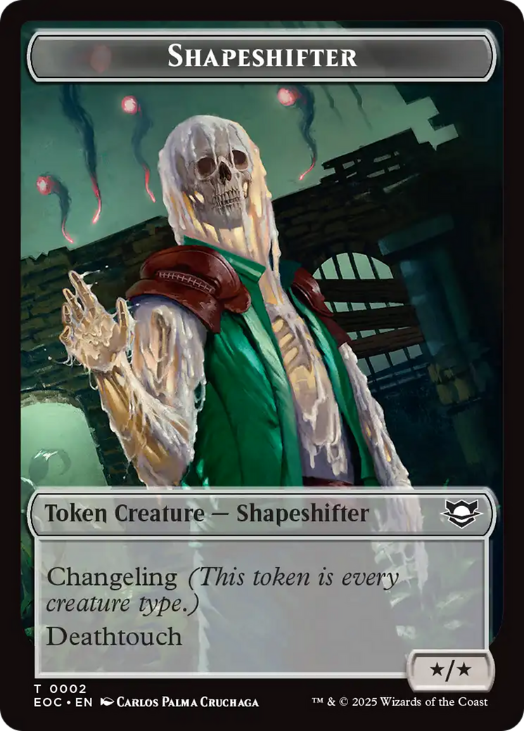 Shapeshifter // Golem (0013) Double-Sided Token [Edge of Eternities Commander Tokens] | Total Play