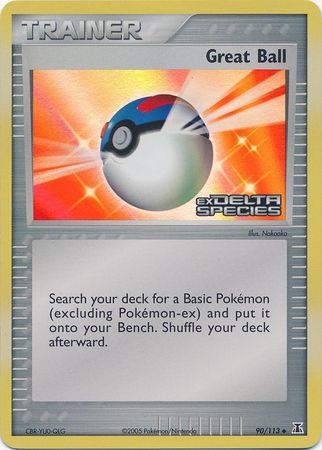 Great Ball (90/113) (Stamped) [EX: Delta Species] | Total Play