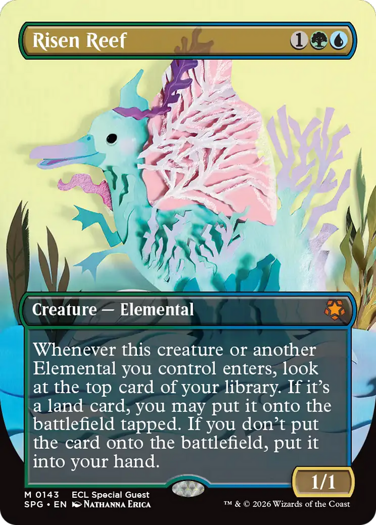 Risen Reef (Borderless) [Lorwyn Eclipsed Special Guests] | Total Play