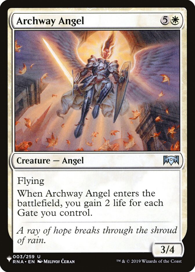 Archway Angel [The List] | Total Play