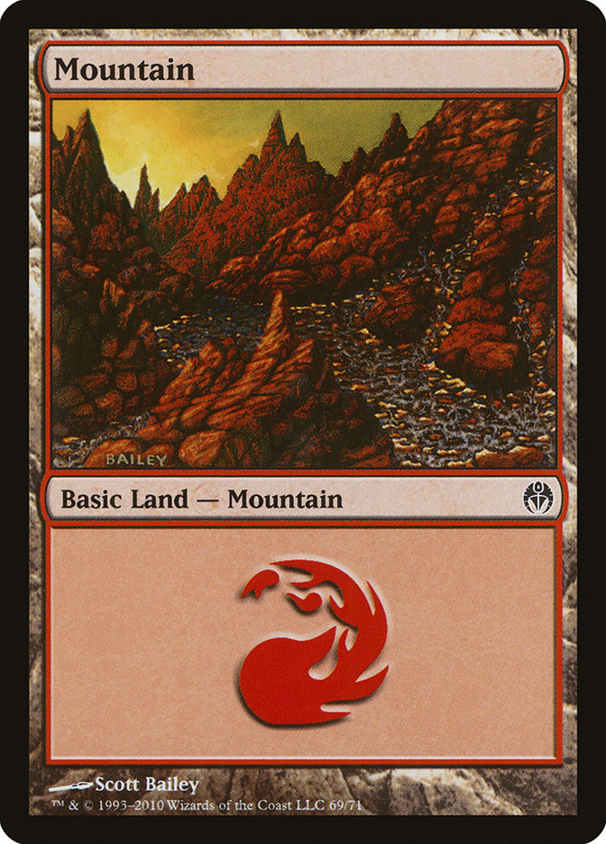 Mountain (69) [Duel Decks: Phyrexia vs. the Coalition] | Total Play