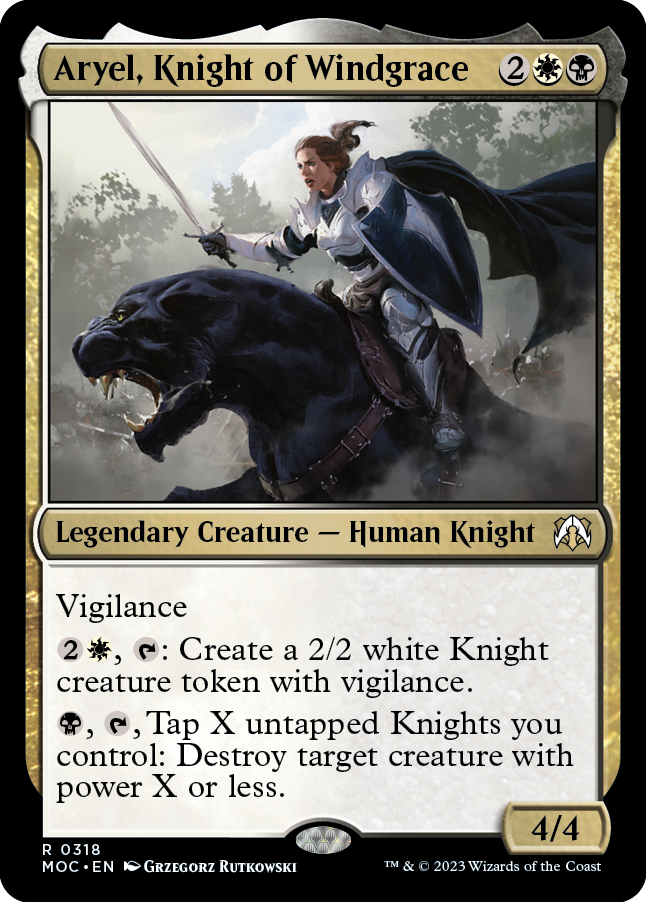 Aryel, Knight of Windgrace [March of the Machine Commander] | Total Play