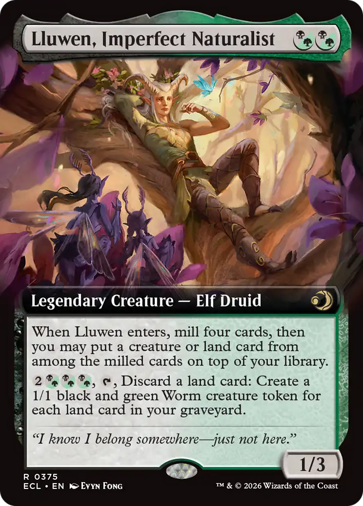 Lluwen, Imperfect Naturalist (Extended Art) [Lorwyn Eclipsed] | Total Play