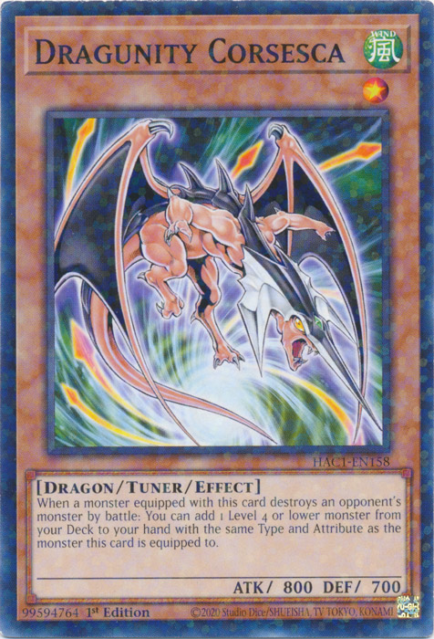 Dragunity Corsesca (Duel Terminal) [HAC1-EN158] Common | Total Play