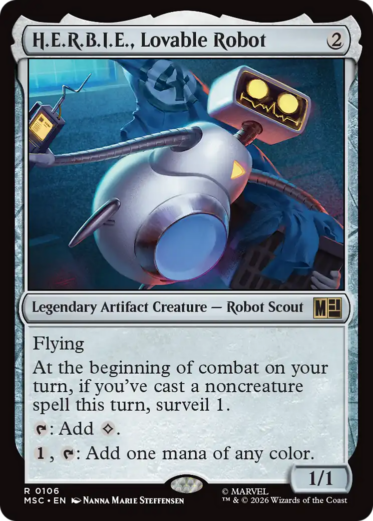 H.E.R.B.I.E., Lovable Robot [Marvel Super Heroes Commander] | Total Play