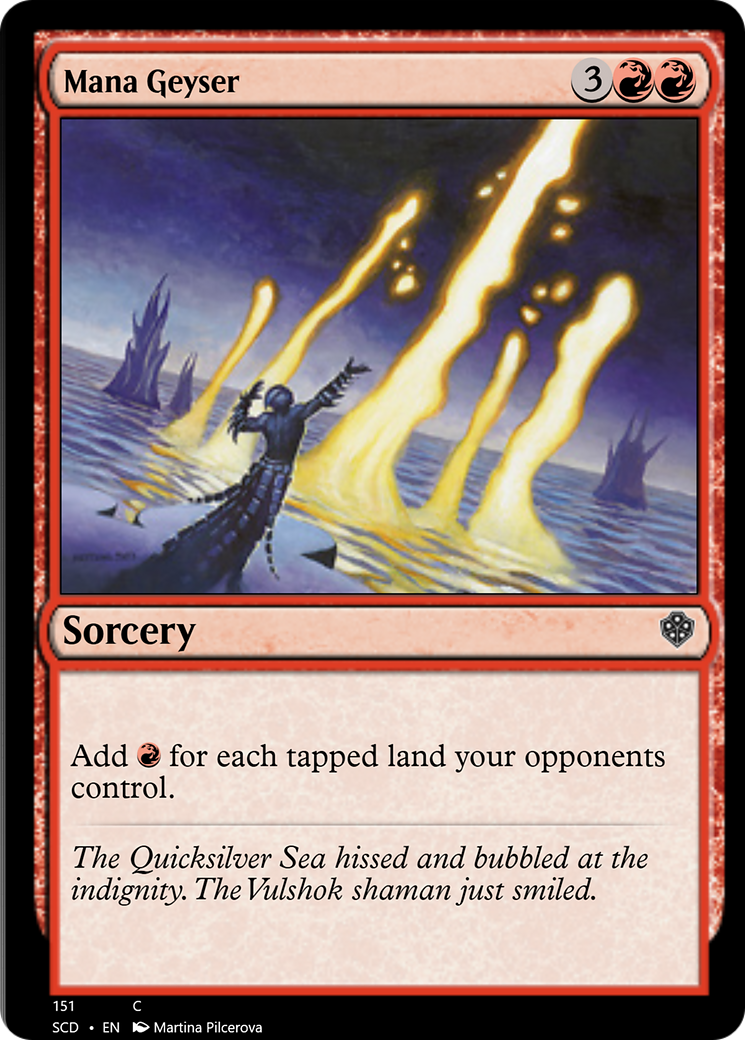 Mana Geyser [Starter Commander Decks] | Total Play