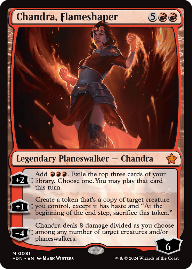 Chandra, Flameshaper [Foundations] | Total Play