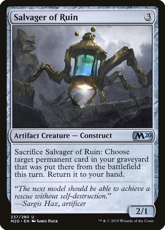 Salvager of Ruin [Core Set 2020] | Total Play