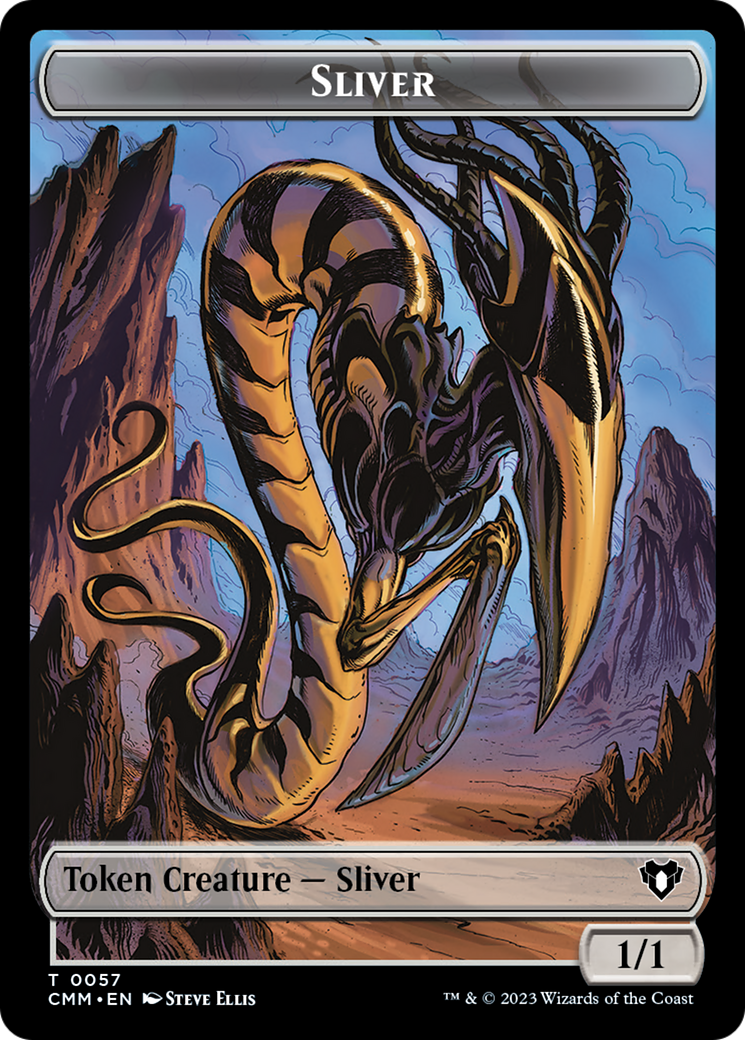 Sliver Army // Sliver Double-Sided Token [Commander Masters Tokens] | Total Play