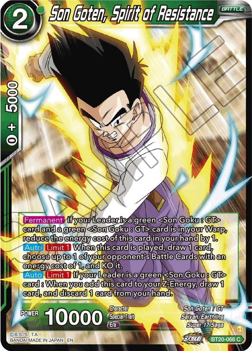 Son Goten, Spirit of Resistance (BT20-066) [Power Absorbed] | Total Play