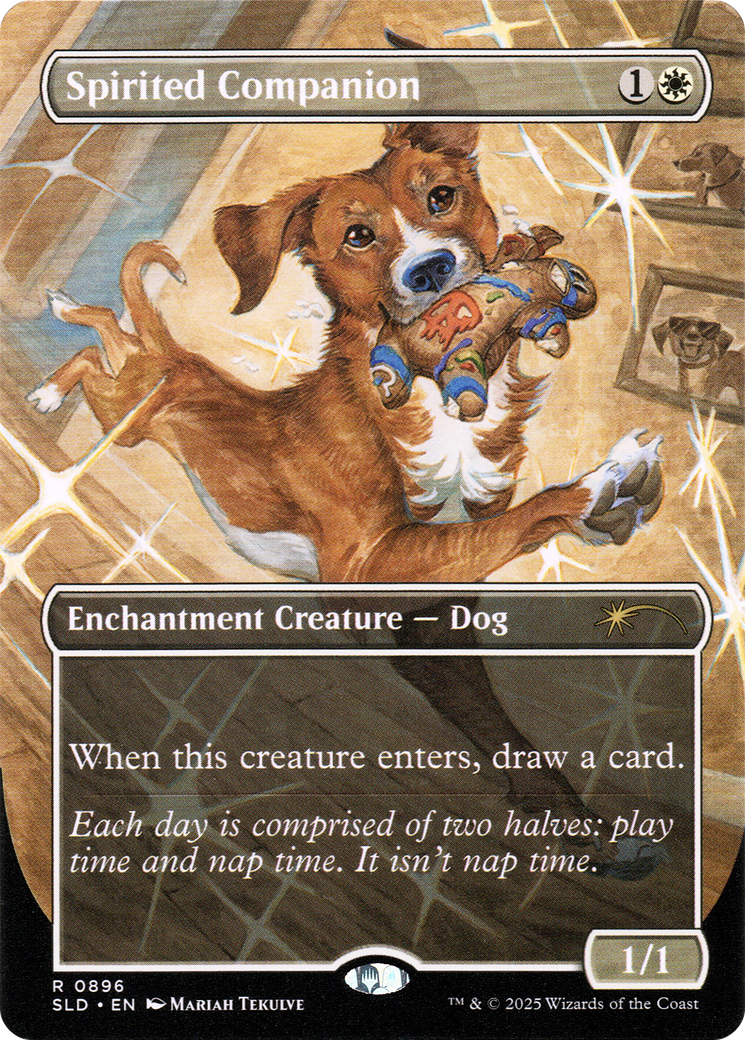 Spirited Companion (0896) (Rainbow Foil) [Secret Lair Drop Series] | Total Play