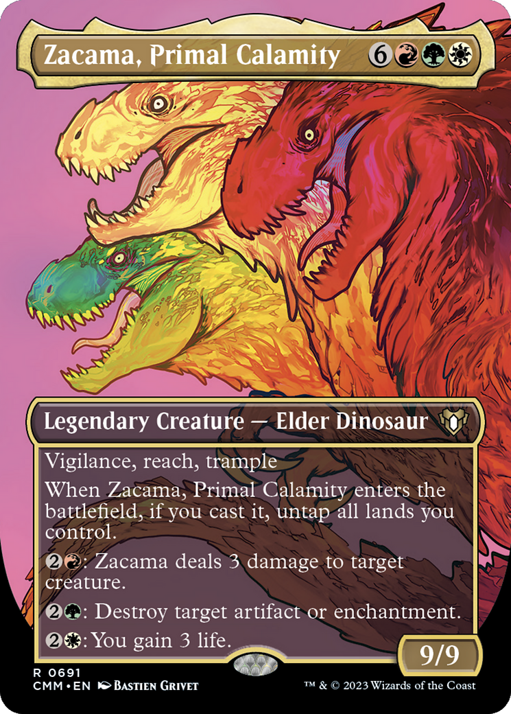 Zacama, Primal Calamity (Borderless Profile) [Commander Masters] | Total Play