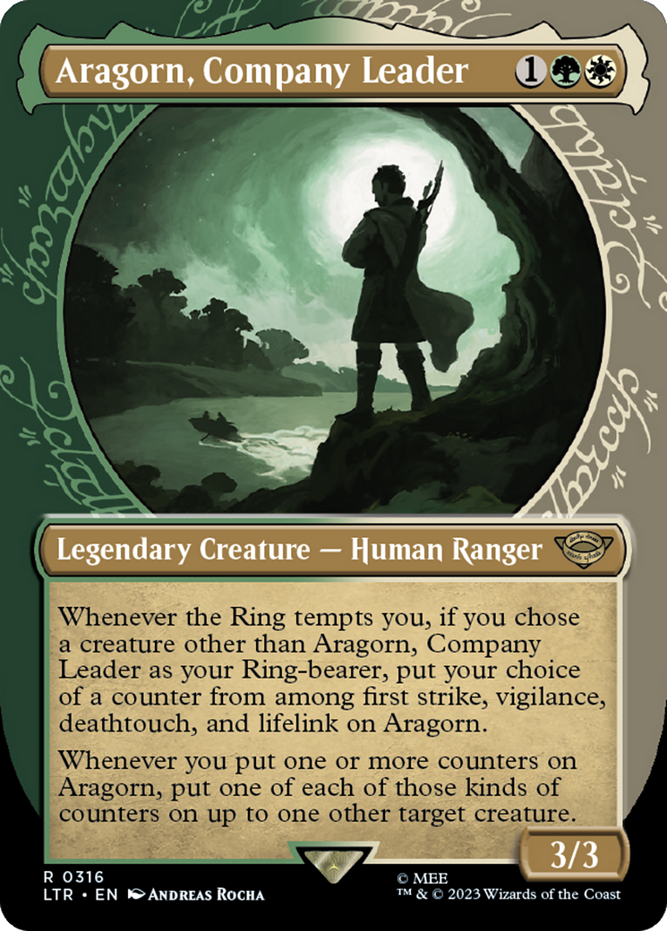 Aragorn, Company Leader (Showcase Ring Frame) [The Lord of the Rings: Tales of Middle-Earth] | Total Play