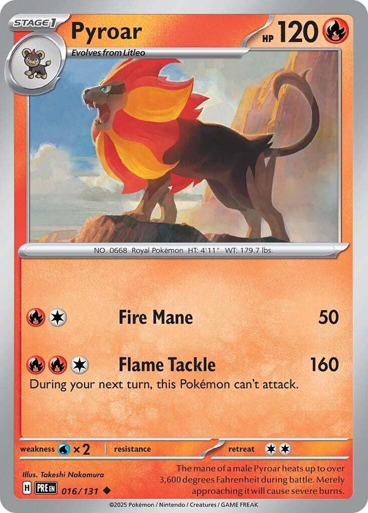 Pyroar (016/131) [Scarlet & Violet: Prismatic Evolutions] | Total Play