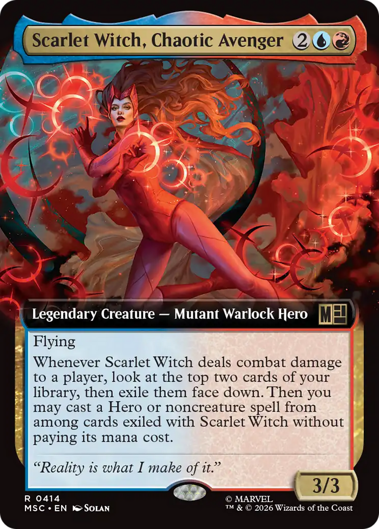 Scarlet Witch, Chaotic Avenger (Extended Art) [Marvel Super Heroes Commander] | Total Play