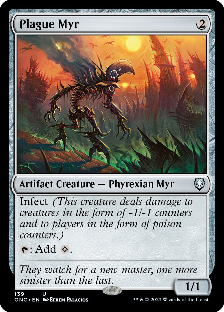 Plague Myr [Phyrexia: All Will Be One Commander] | Total Play