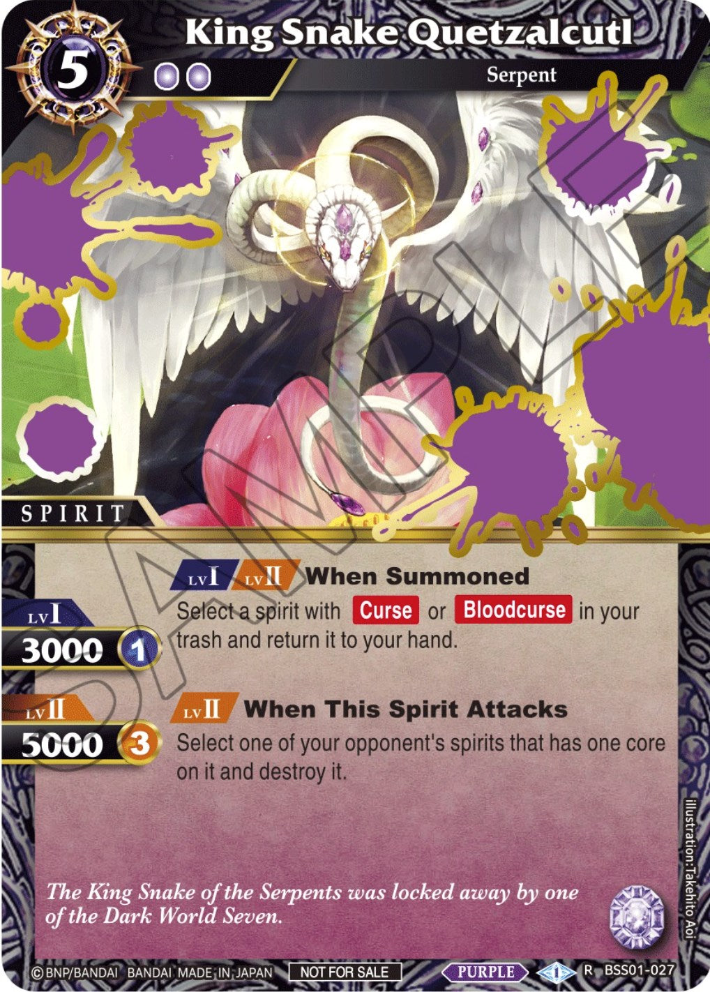 King Snake Quetzalcutl (Launch Event Finalist Set) (BSS01-027) [Launch & Event Promos] | Total Play