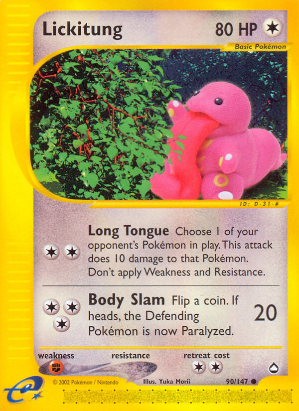 Lickitung (90/147) [Aquapolis] | Total Play