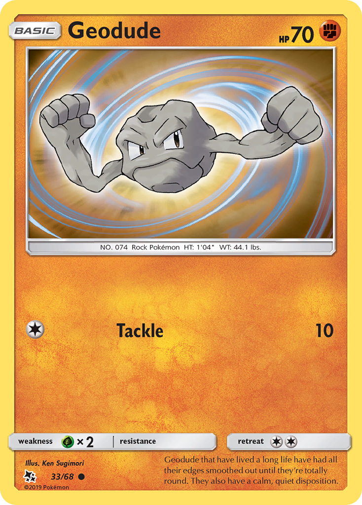 Geodude (33/68) [Sun & Moon: Hidden Fates] | Total Play