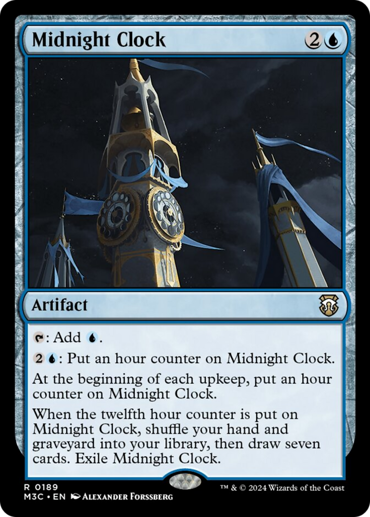 Midnight Clock (Ripple Foil) [Modern Horizons 3 Commander] | Total Play