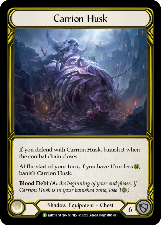 Carrion Husk (Golden) [FAB018] (Promo)  Cold Foil | Total Play