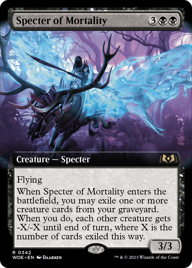 Specter of Mortality (Extended Art) [Wilds of Eldraine] | Total Play