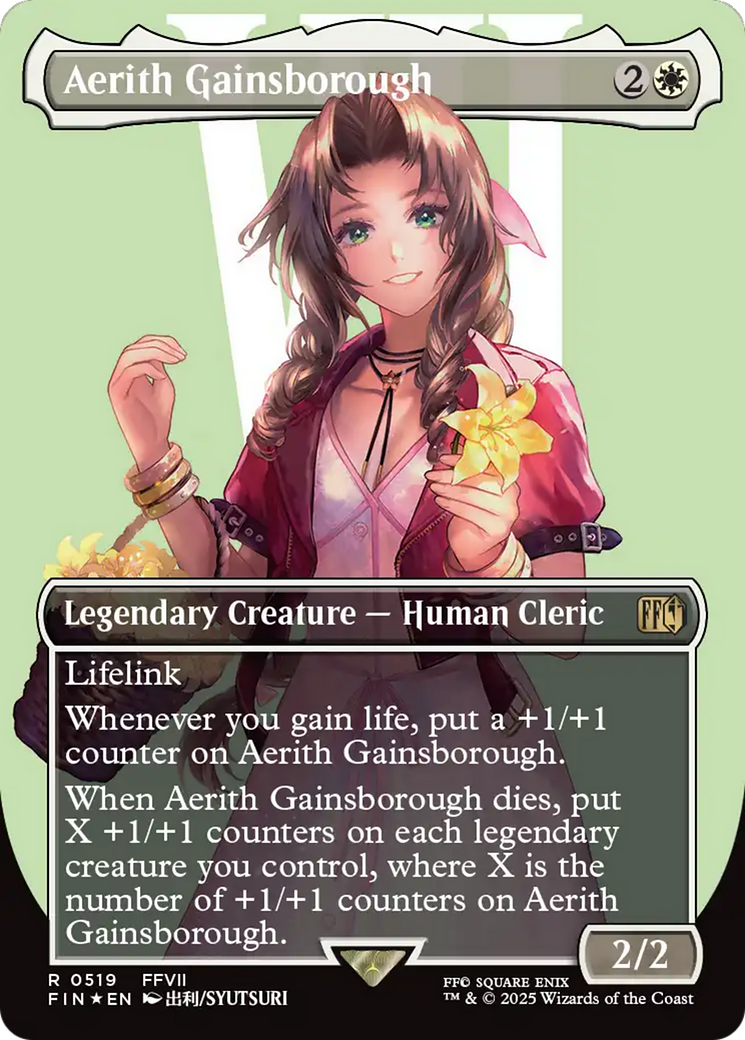 Aerith Gainsborough (Borderless) (Surge Foil) [FINAL FANTASY] | Total Play