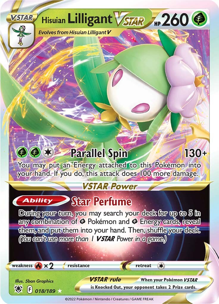 Hisuian Lilligant VSTAR (018/189) [Sword & Shield: Astral Radiance] | Total Play