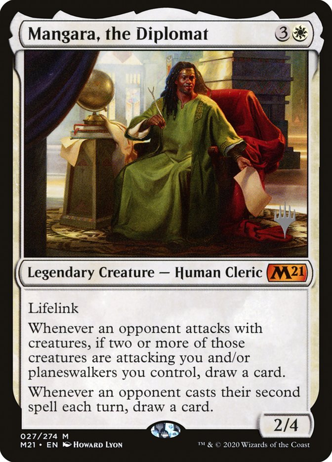 Mangara, the Diplomat (Promo Pack) [Core Set 2021 Promos] | Total Play
