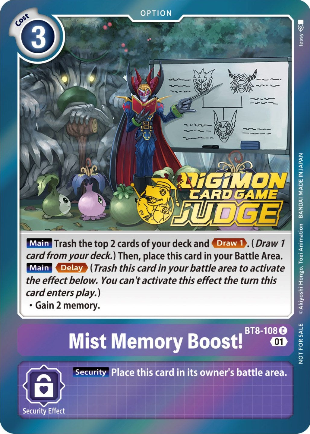 Mist Memory Boost! [BT8-108] (Judge Pack 3) [New Awakening Promos] | Total Play