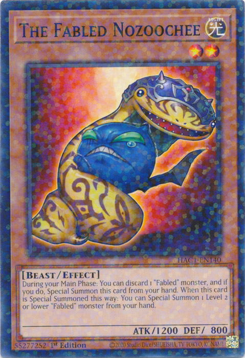 The Fabled Nozoochee (Duel Terminal) [HAC1-EN140] Common | Total Play