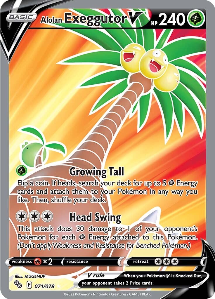 Alolan Exeggutor V (071/078) [Pokémon GO] | Total Play