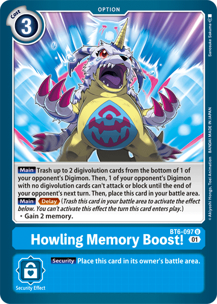 Howling Memory Boost! [BT6-097] [Double Diamond] | Total Play