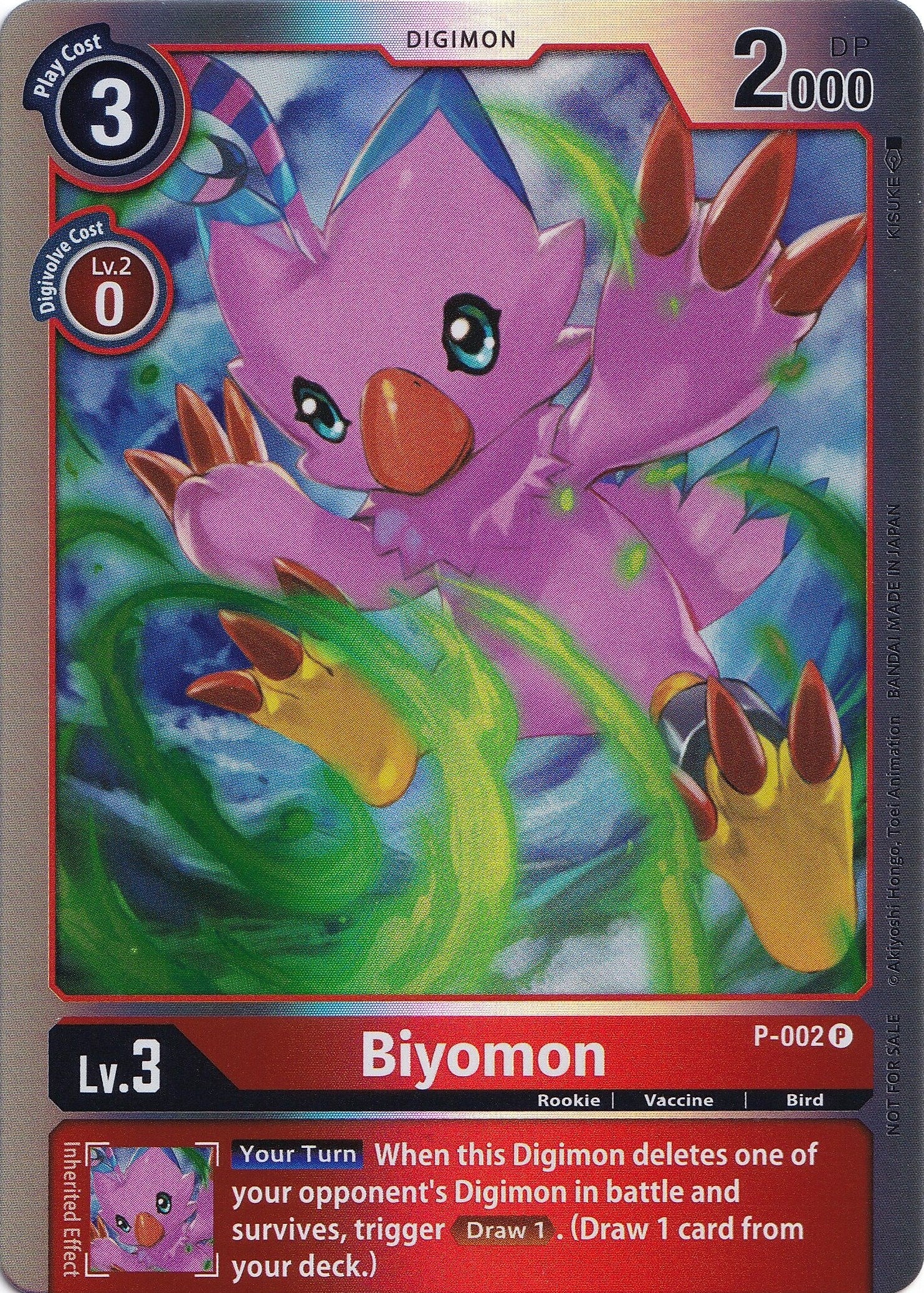 Biyomon [P-002] (Rainbow Foil) [Promotional Cards] | Total Play