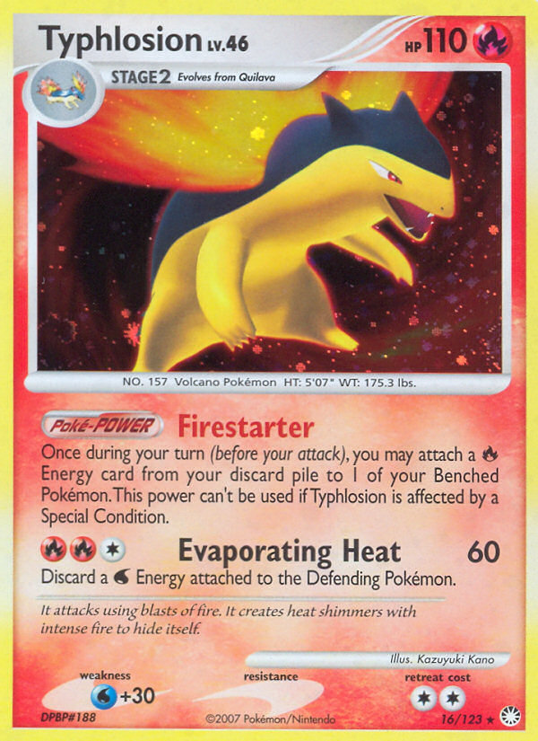 Typhlosion (16/123) [Diamond & Pearl: Mysterious Treasures] | Total Play