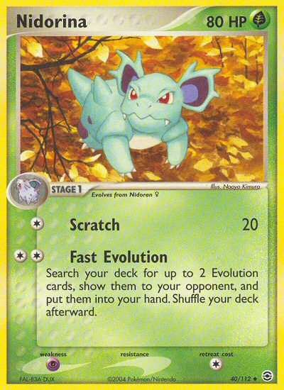 Nidorina (40/112) [EX: FireRed & LeafGreen] | Total Play
