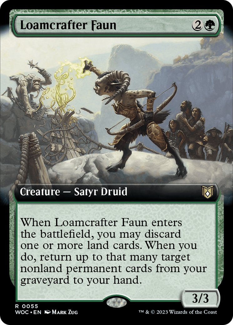 Loamcrafter Faun (Extended Art) [Wilds of Eldraine Commander] | Total Play