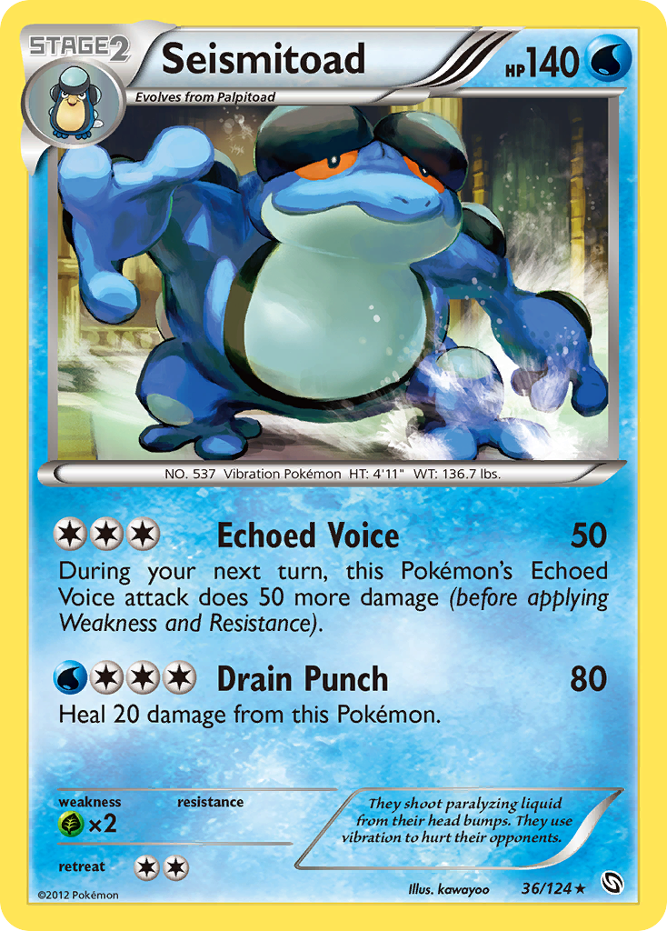 Seismitoad (36/124) [Black & White: Dragons Exalted] | Total Play