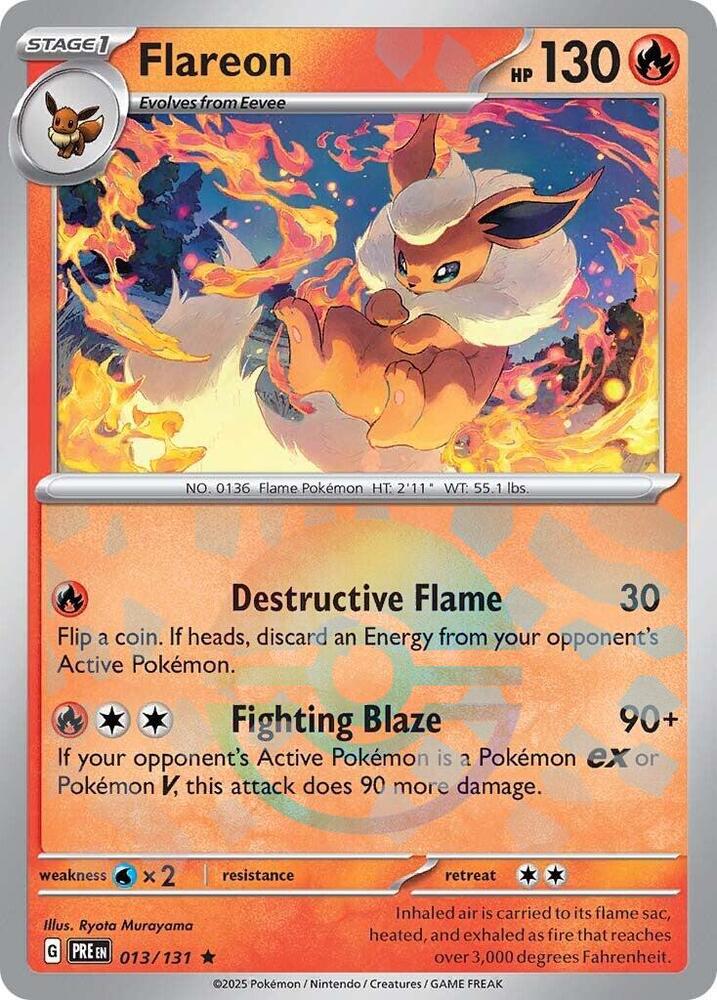 Flareon (013/131) (Poke Ball Pattern) [Scarlet & Violet: Prismatic Evolutions] | Total Play