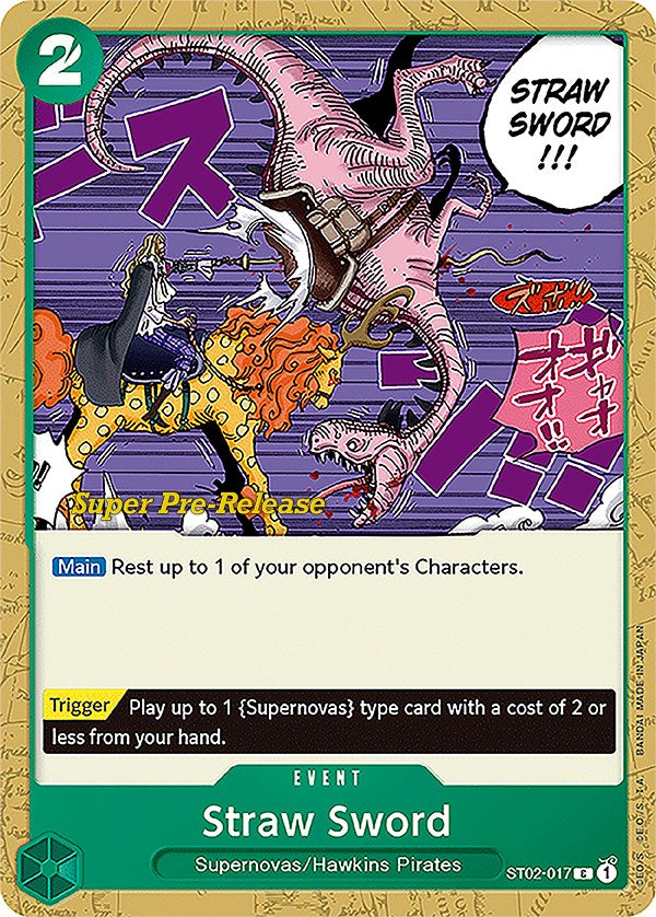 Straw Sword [Super Pre-Release Starter Deck: Worst Generation] | Total Play