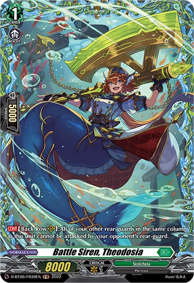 Battle Siren, Theodosia (D-BT06/FR30EN) [Blazing Dragon Reborn] | Total Play