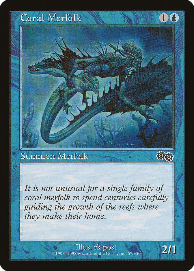 Coral Merfolk [Urza's Saga] | Total Play