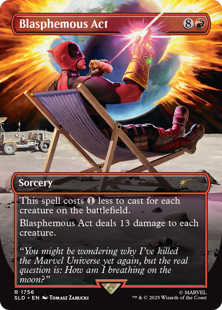 Blasphemous Act (1756) (Rainbow Foil) [Secret Lair Drop Series] | Total Play