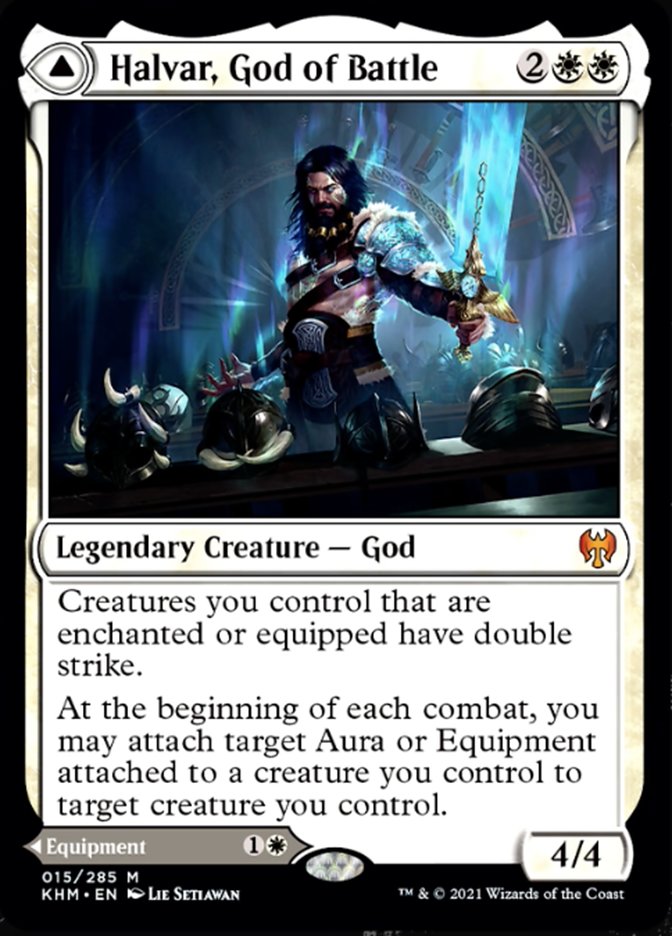 Halvar, God of Battle // Sword of the Realms [Kaldheim] | Total Play