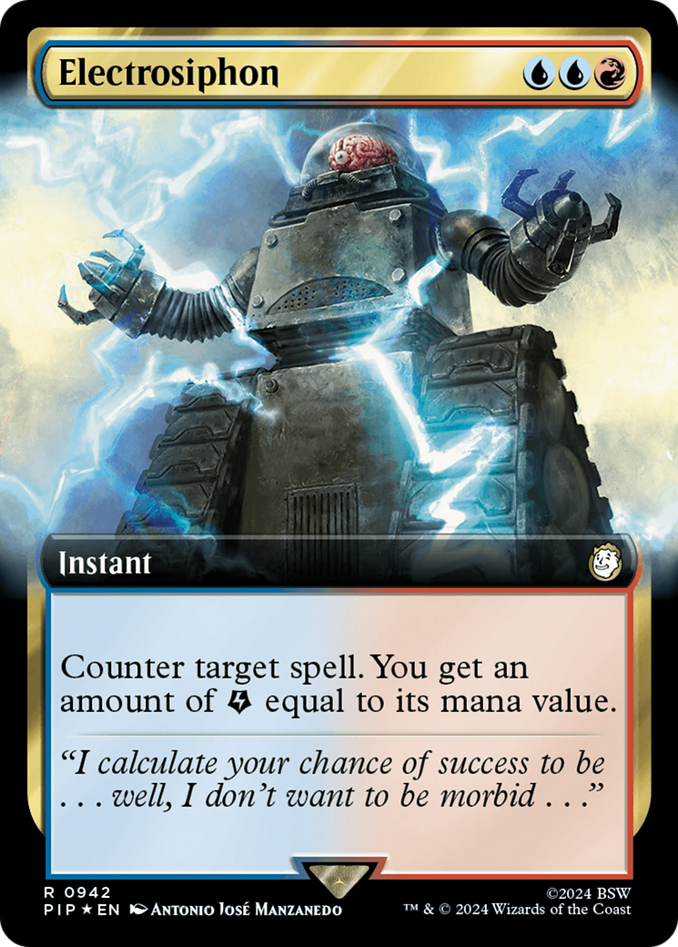 Electrosiphon (Extended Art) (Surge Foil) [Fallout] | Total Play