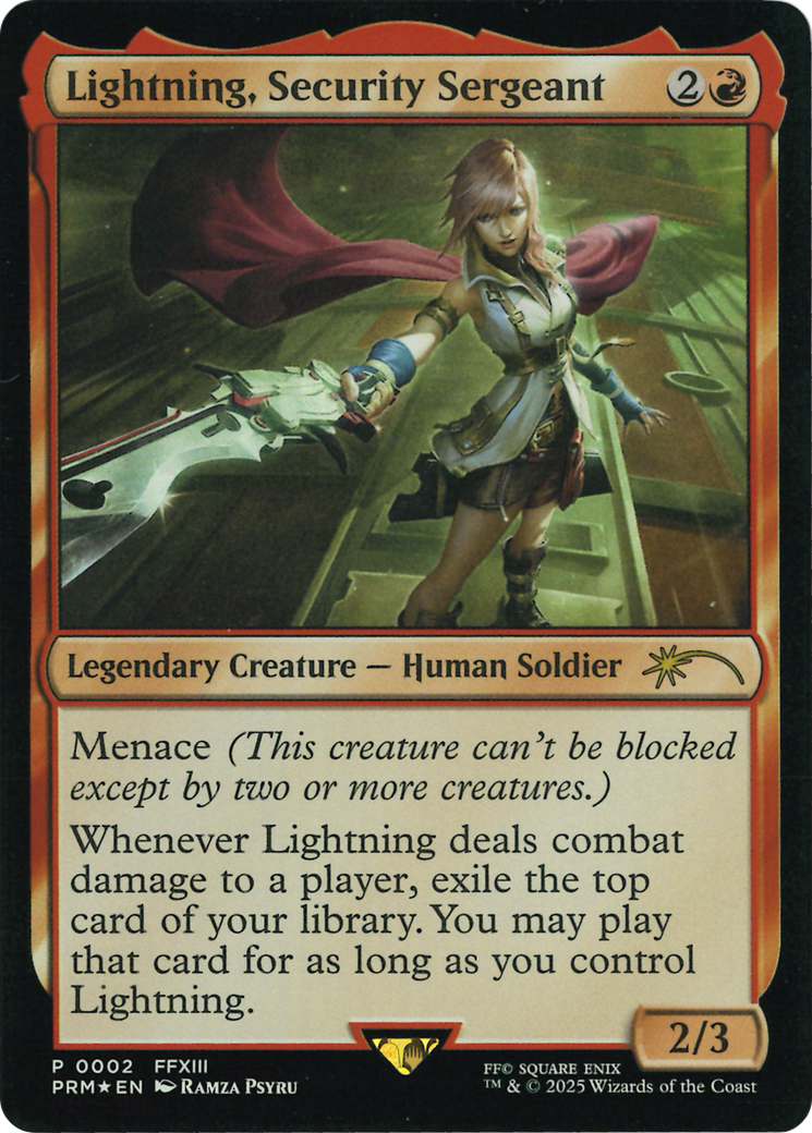 Lightning, Security Sergeant (Costco Bundle) [FINAL FANTASY Promos] | Total Play