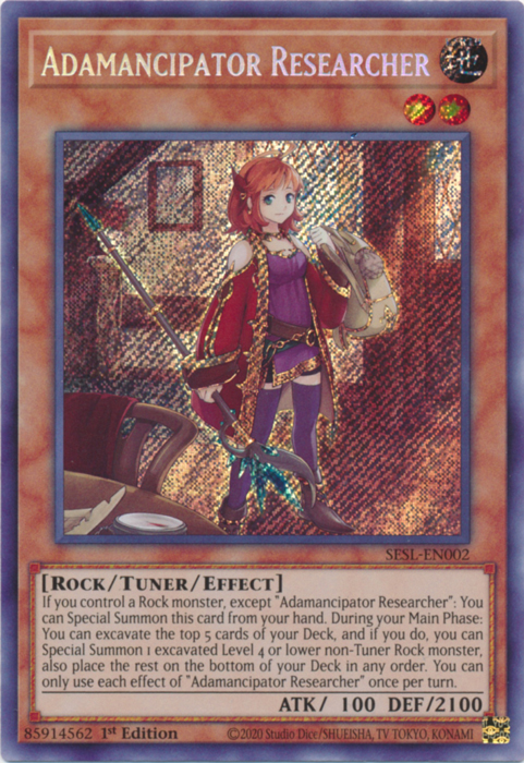 Adamancipator Researcher [SESL-EN002] Secret Rare | Total Play