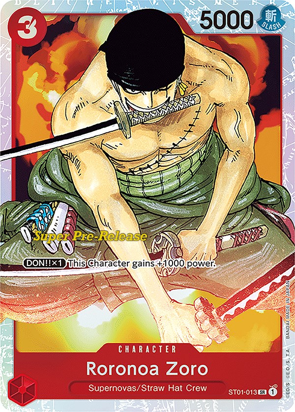 Roronoa Zoro [Super Pre-Release Starter Deck: Straw Hat Crew] | Total Play