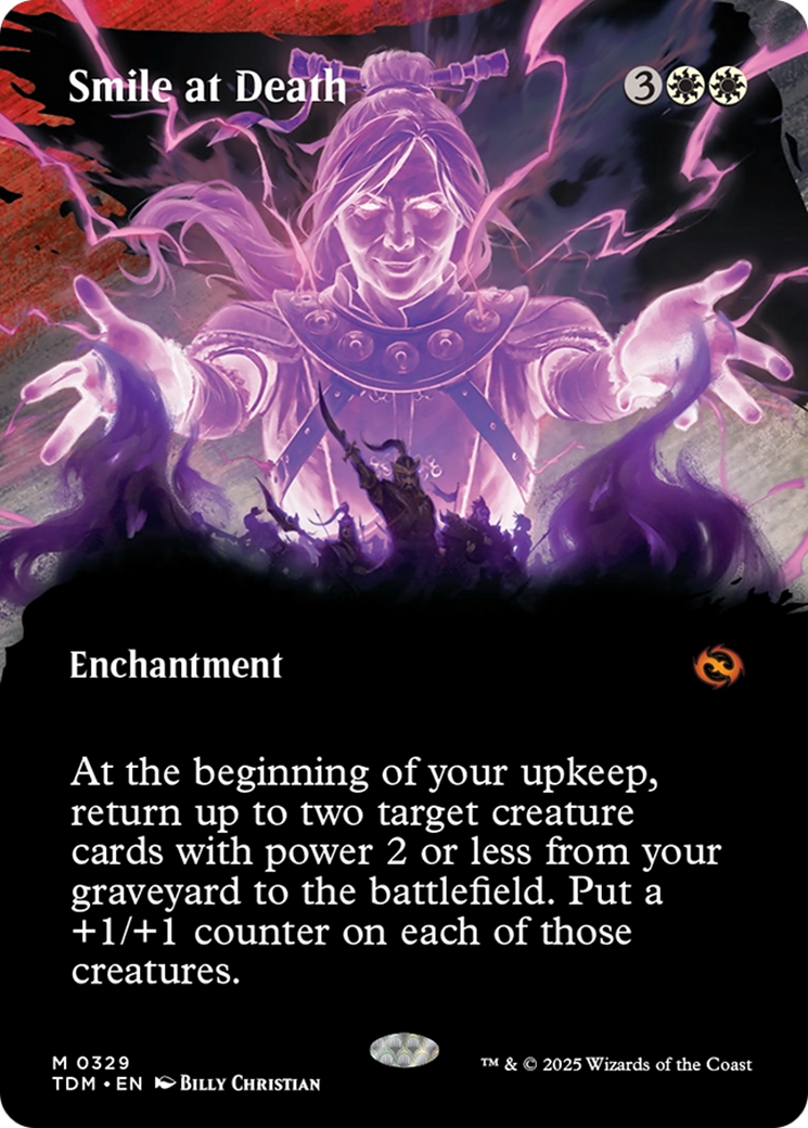 Smile at Death (Borderless) [Tarkir: Dragonstorm] | Total Play
