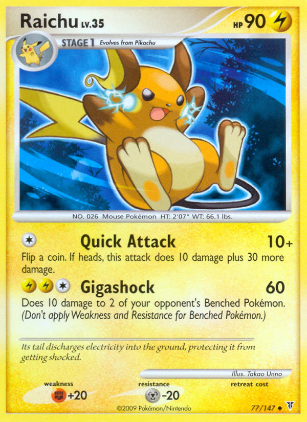 Raichu (77/147) [Platinum: Supreme Victors] | Total Play